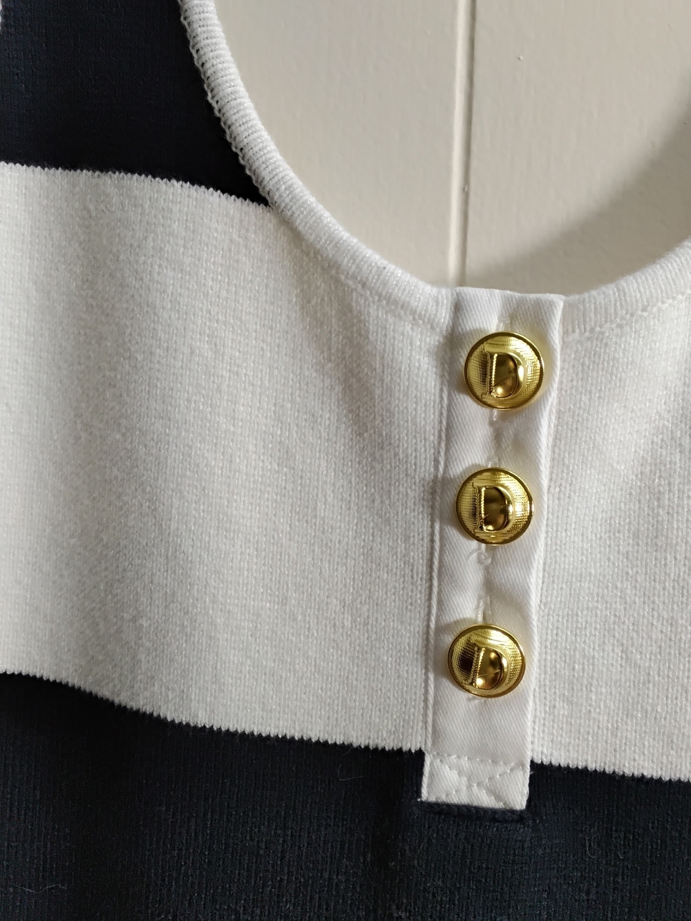 Abercrombie & Fitch Navy and White Striped Tank Mini Dress - Picture 3 of 5